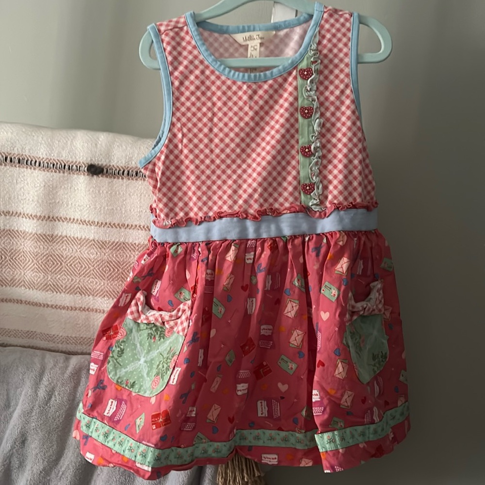 Matilda Jane Hearts Vday tunic top girls size 8